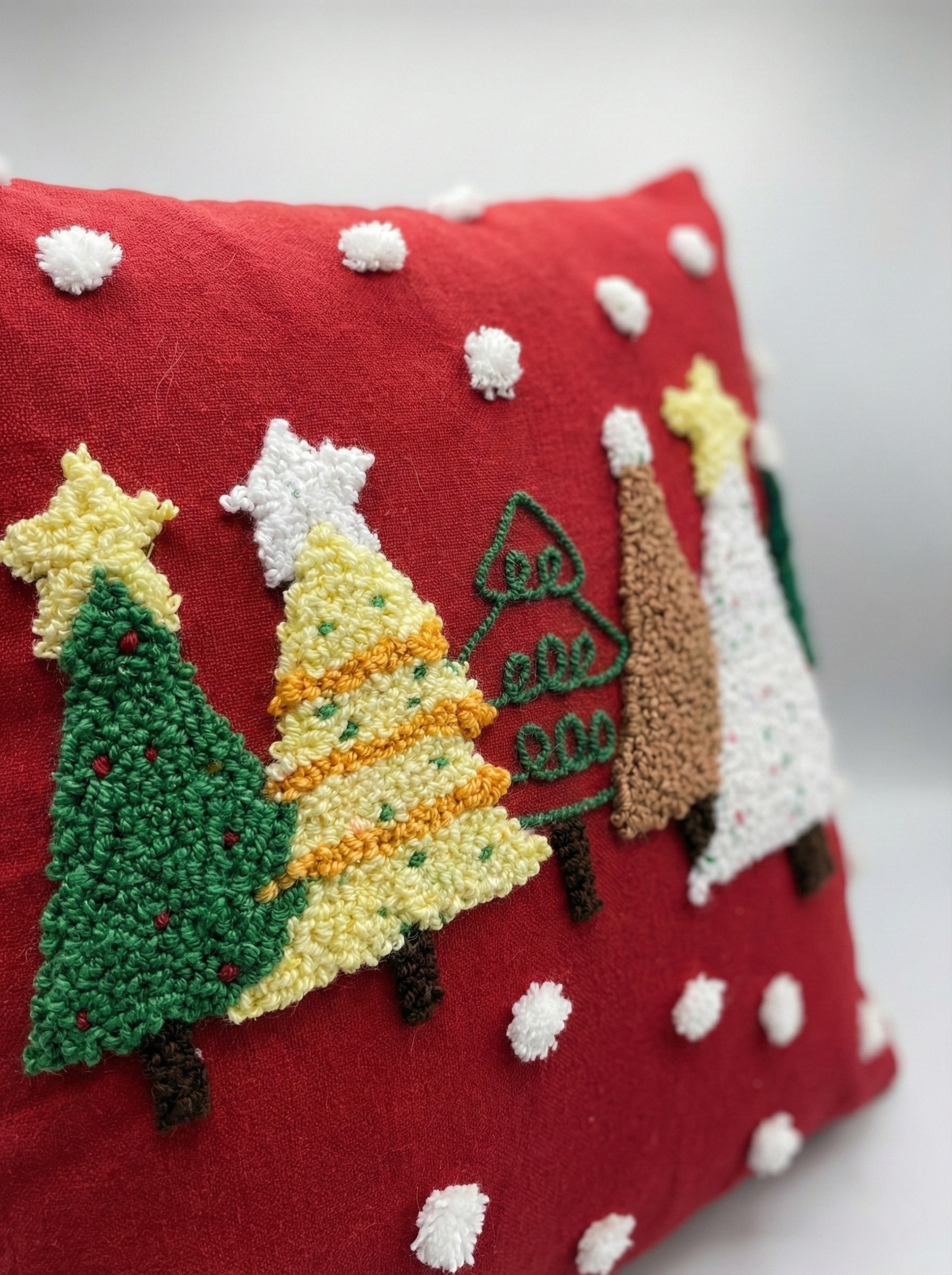 kırmızı noel baba yastığı